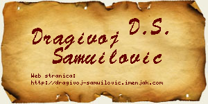 Dragivoj Samuilović vizit kartica